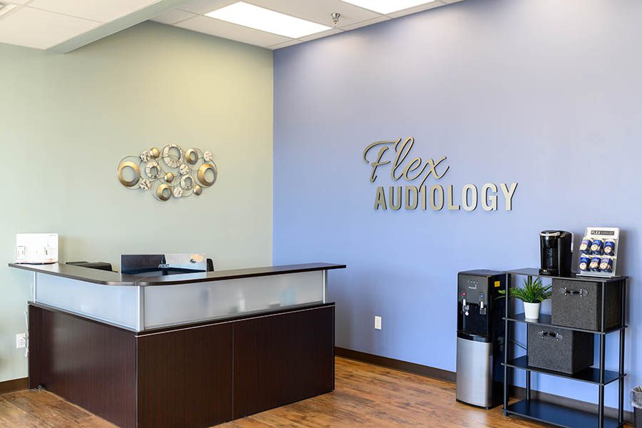 Office reception of Flex Audiology in Harrison, OH 